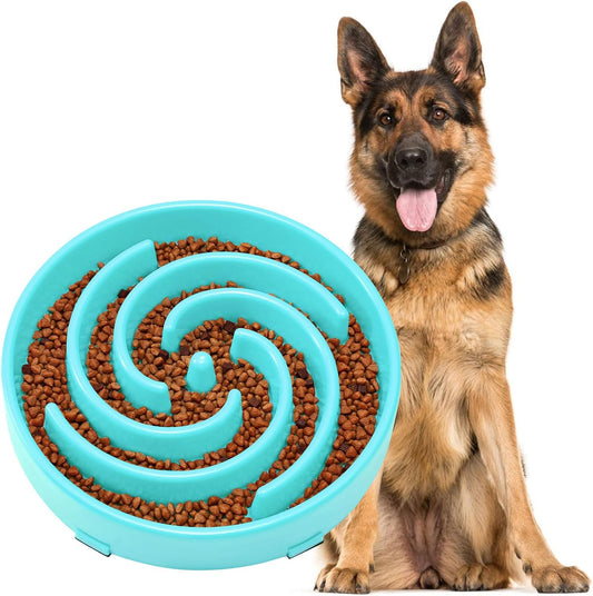 Slow Feeder Dogs Bowl for Large Dogs,Anti-Gulping Pet Slower Food Feeding Bowls Stop Bloat,Preventing Choking Healthy Design Dogs Bowl