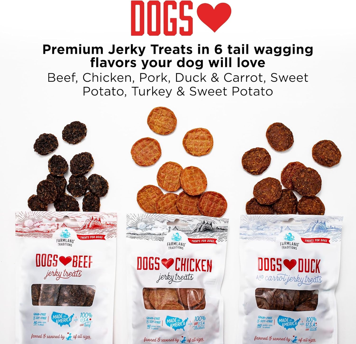 Dogs Love Chicken Premium Jerky Treats for Dogs