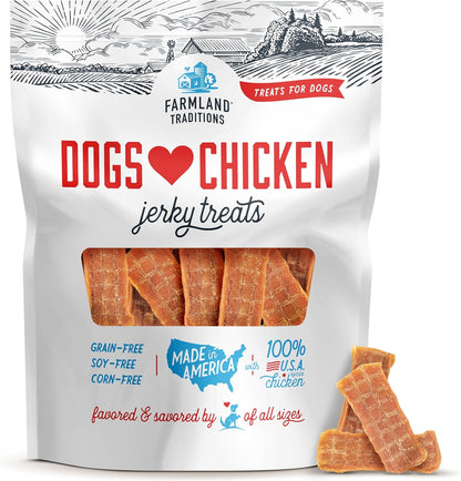 Dogs Love Chicken Premium Jerky Treats for Dogs