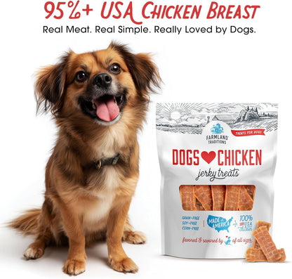 Dogs Love Chicken Premium Jerky Treats for Dogs