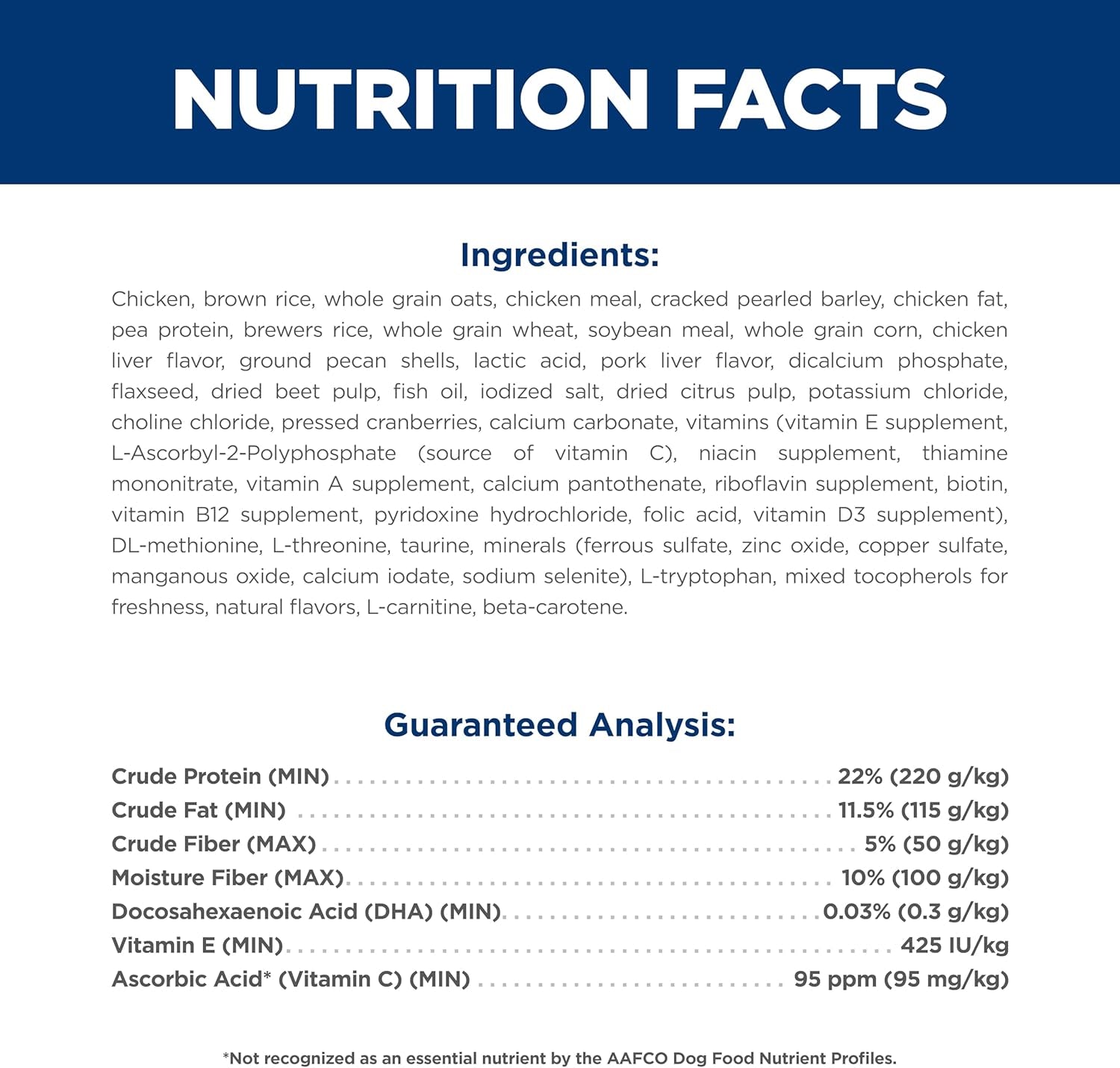 Dry Dog Food, Puppy, Large Breeds